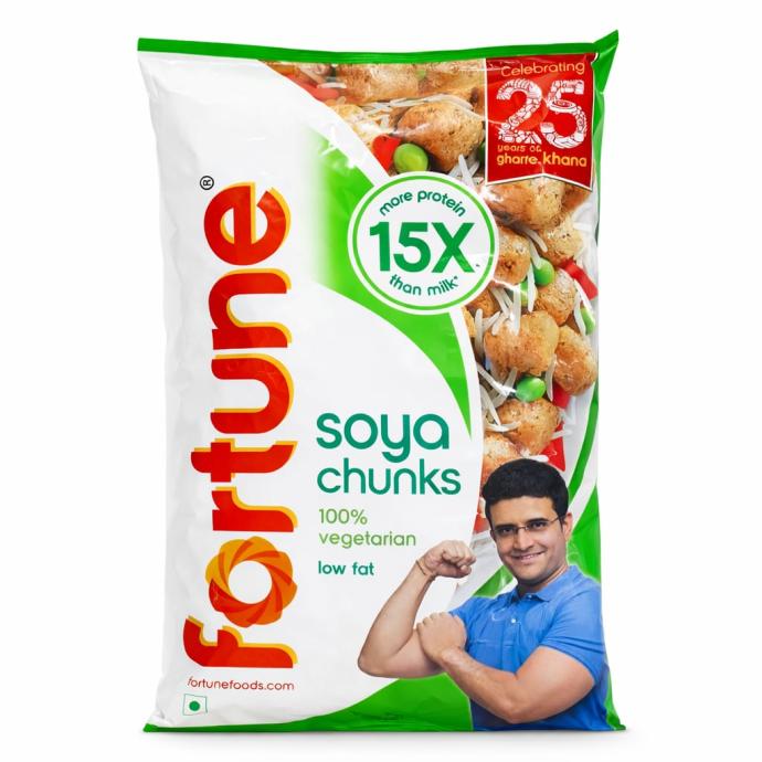 Fortune Soya Chunks, 15x more protein than milk, 1kg  pack of 1