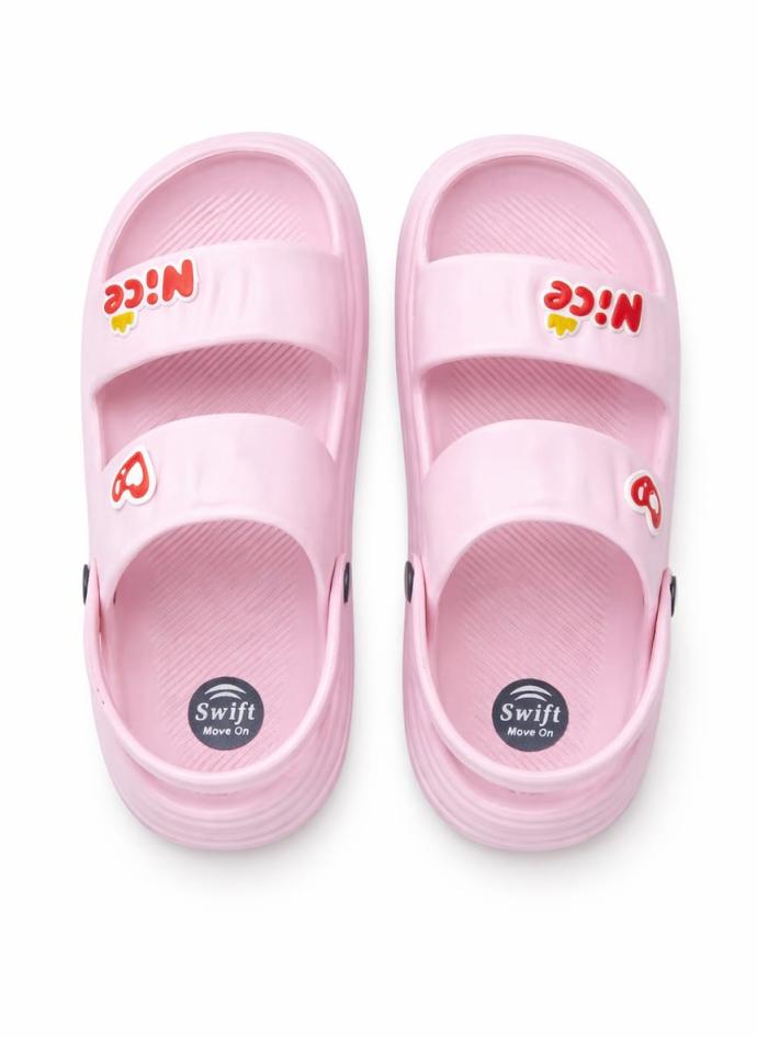 pink colour  slip on footwear for girls  pair of 1