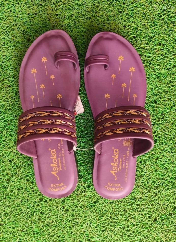 Buy ashoka women comfort Purple sandal pair of 1