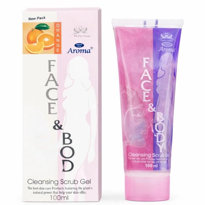 Aroma Face and body cleansing scrub gel 100 ml  pack of 1