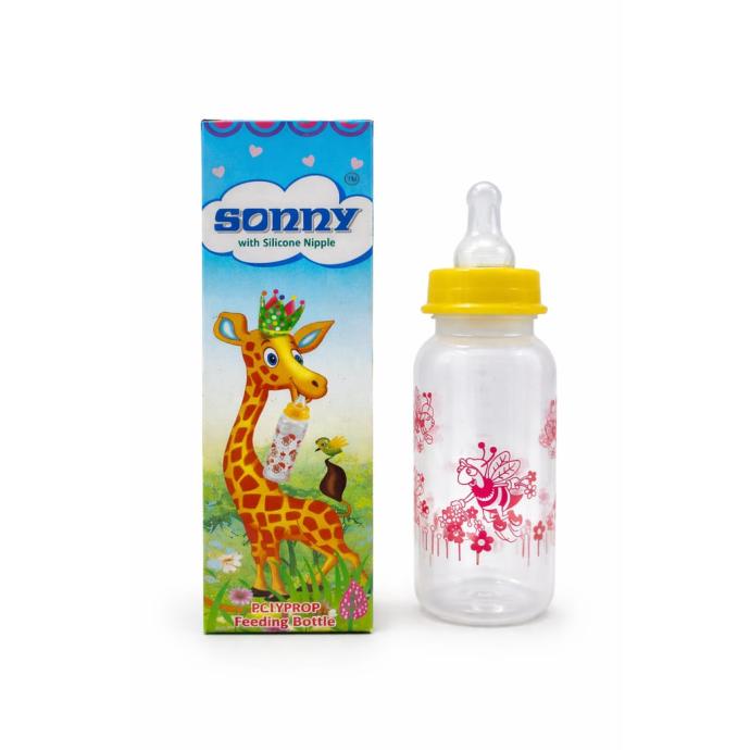 Sonny original milk feeding bottle ,bpa free milk bottle for children,fully secure 250 ml off white