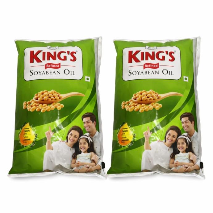 Kings soyabean oil 1L pack of 2