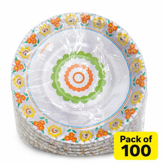 Khabar plate 100 pcs pack of 1