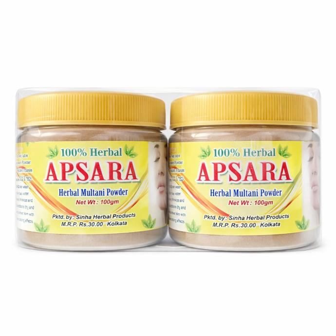 Apsara Herbal Multani Powder 100gm pack of 2