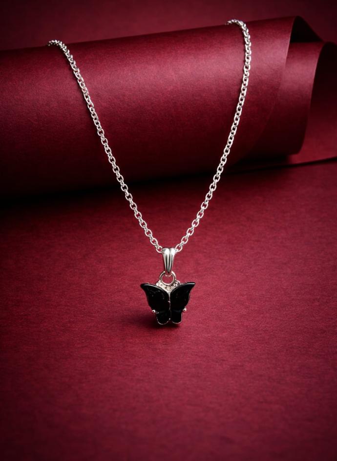 Black  Buterfly pedant chain for women and girls