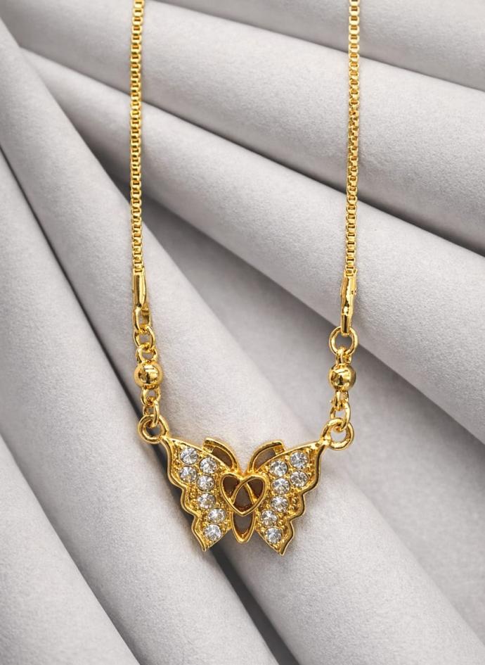 Butterfly love pendant necklace for grils and women