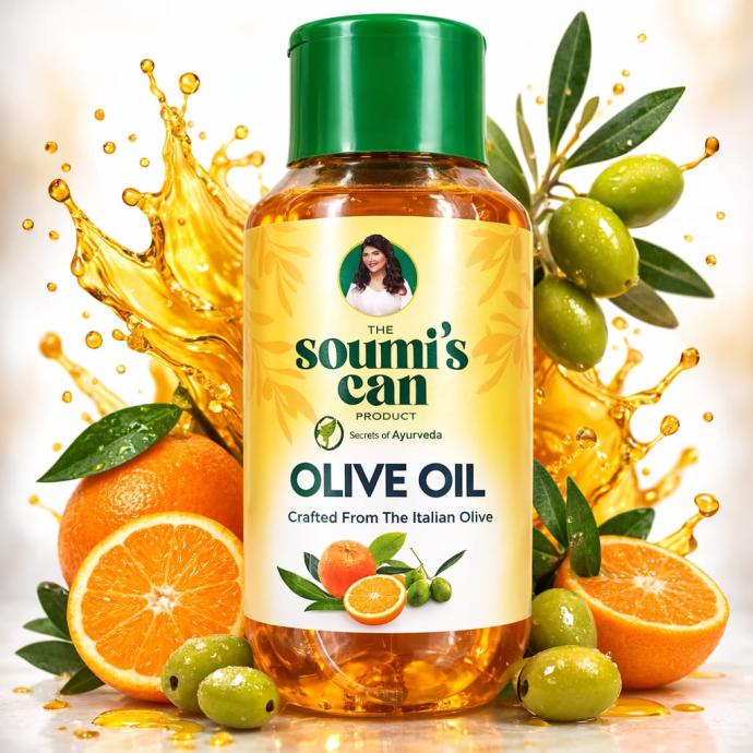 SOUMI'S CAN PRODUCT Olive Body Massage Oil  Natural Olive Oil, Orange Peel  Herbal Body oil 200 ml pack of 1