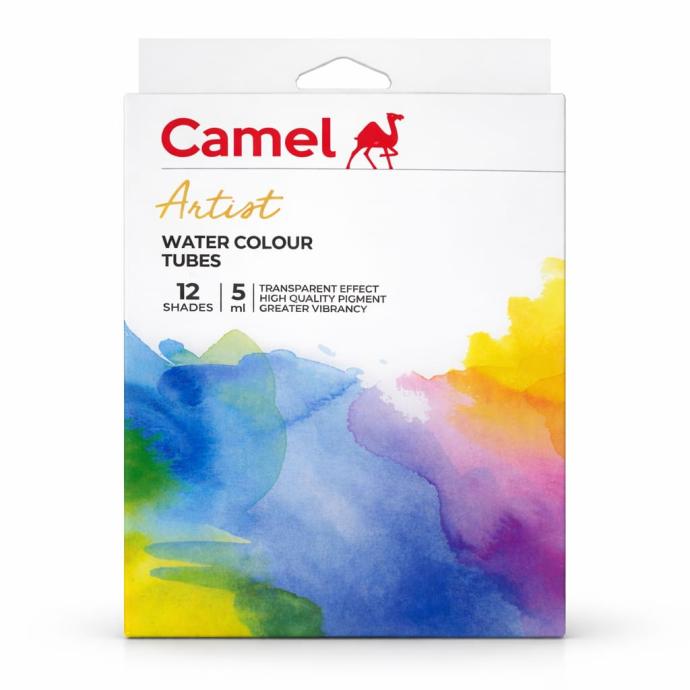 Camlin artist colour tubes 12 shades set of 1, assorted shades