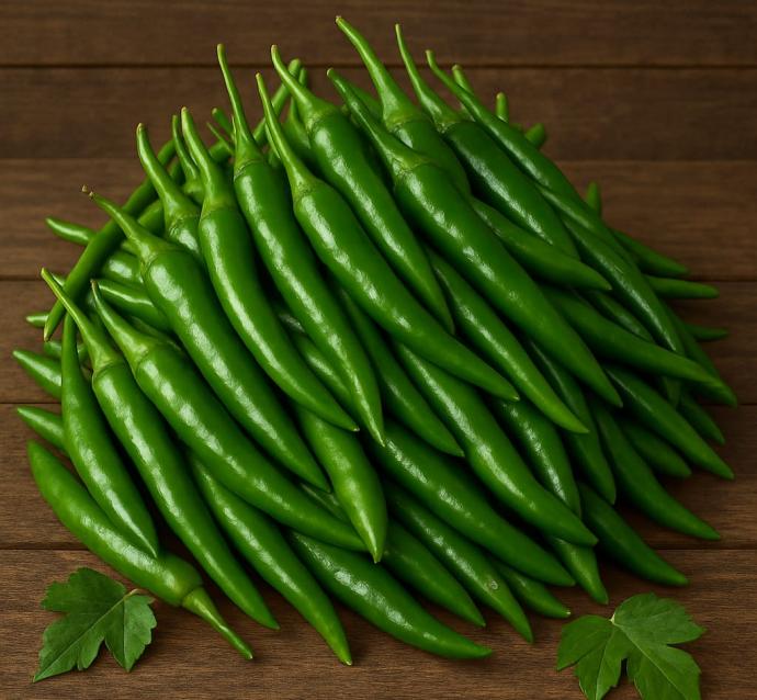 Fresh green chilli