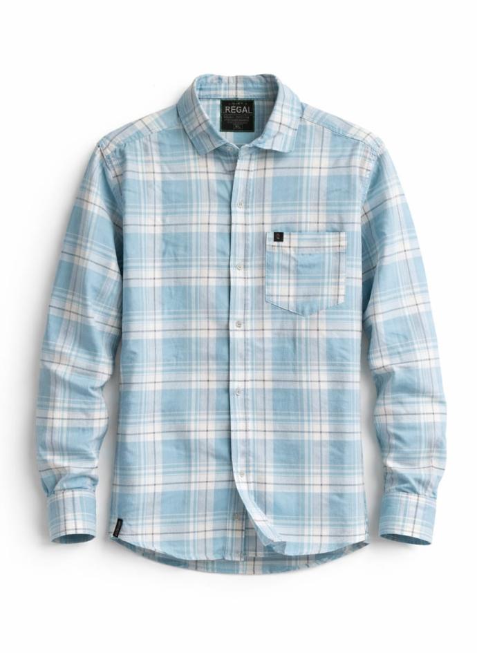 Beautiful mint colour check shirt for boys and men