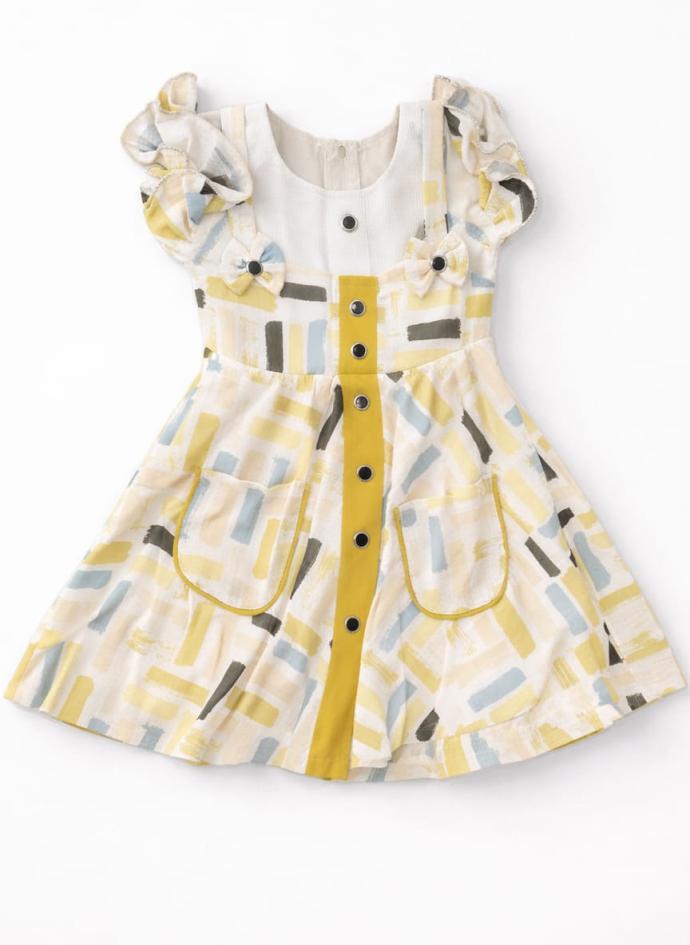 Girl's mini knee length casual dress