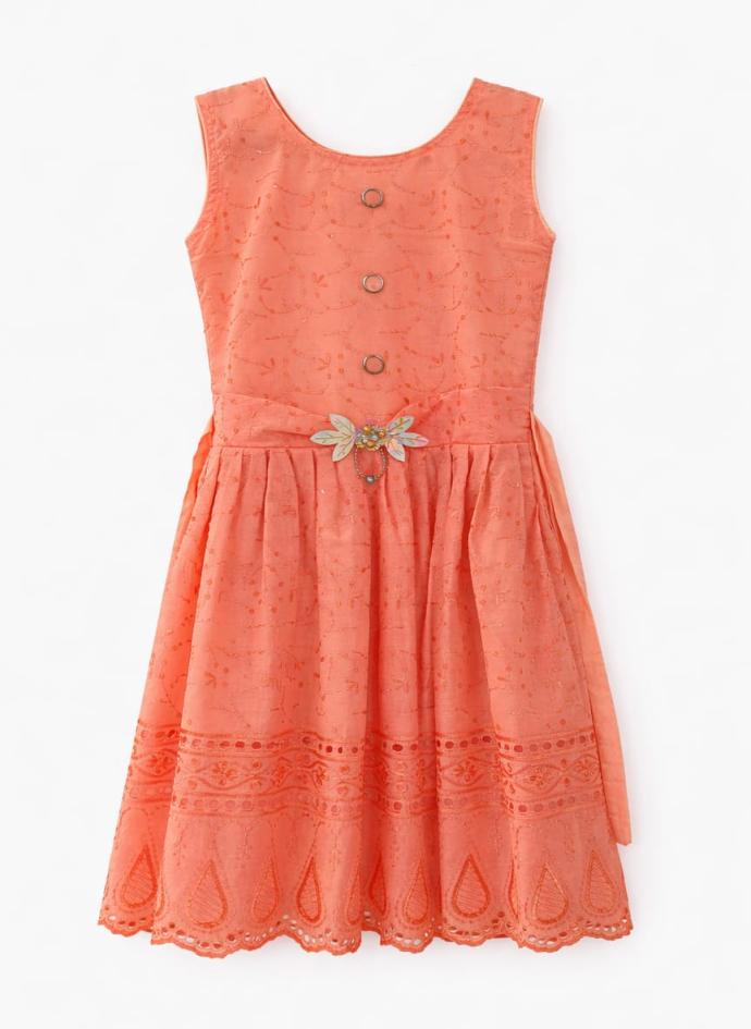 Buy orange dresses  frocks for girls