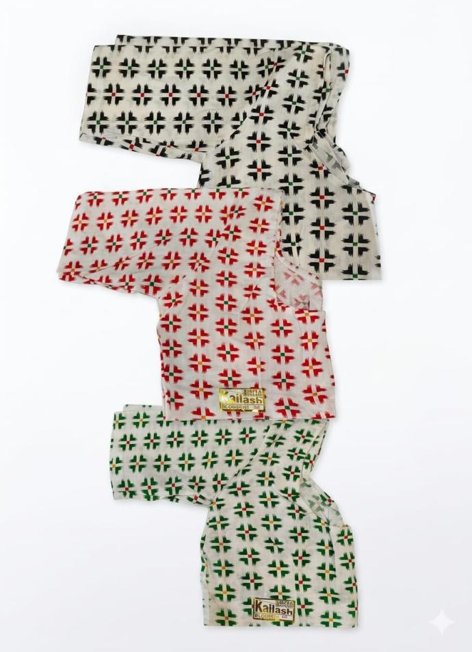 Half sleeve printed cotton blouse combo pack of 3