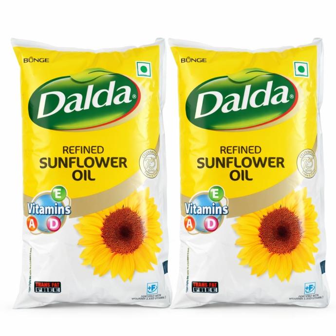 Dalda refined sunflower oil 1l pack of 2