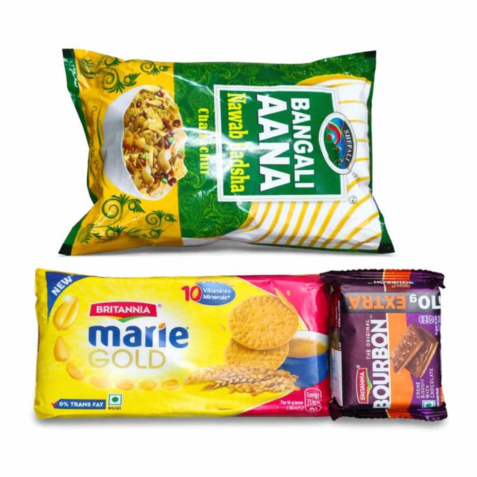 Britania Marie gold ,bangali anna nawab badsha chanachur 500 gm