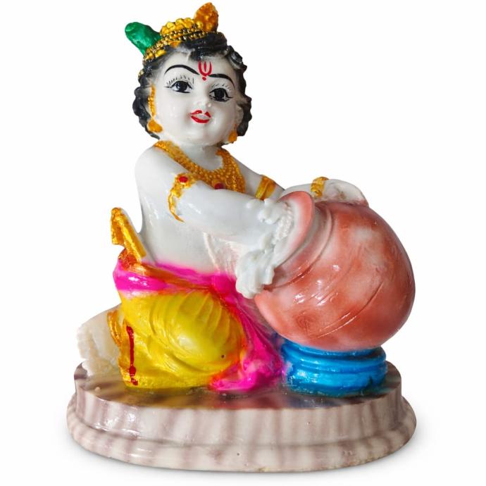 Baby Krishna Makhan Chor murti perfect for home decor