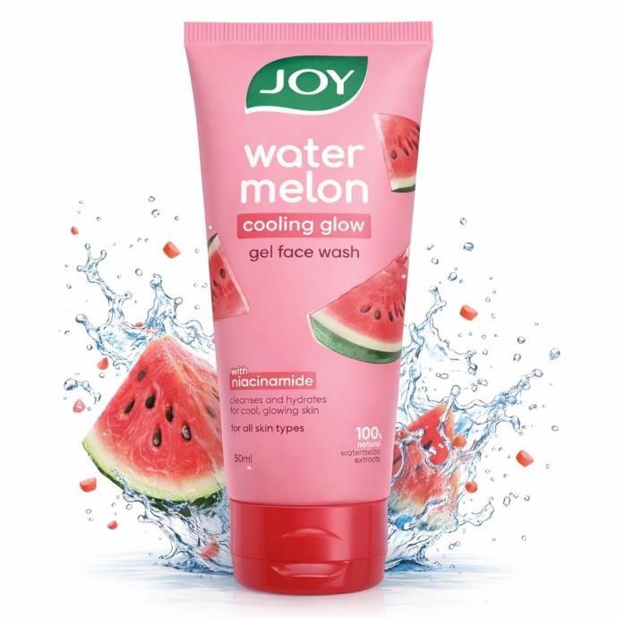 Joy Watermelon Cooling Glow Gel Face Wash with Niacinamide, 50ml