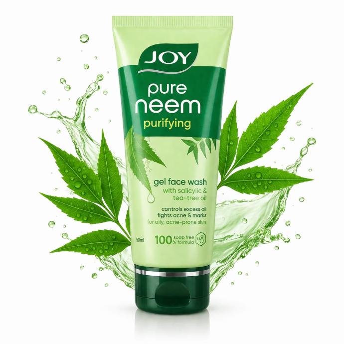 Joy pure neem skin purifying for pimples  acne control facewash 50 ml