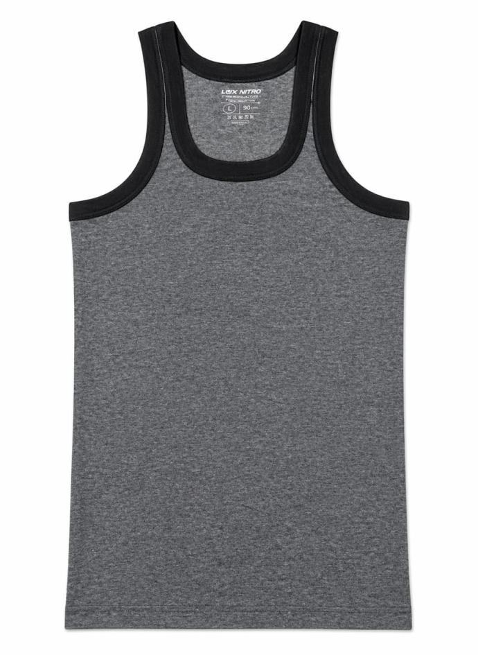 Deep grey color cotton ganji,sando,baniyan,vest for men