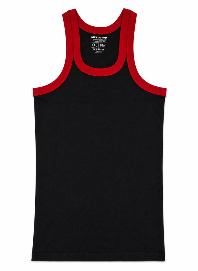 Black color cotton ganji,sando,baniyan,vest for men