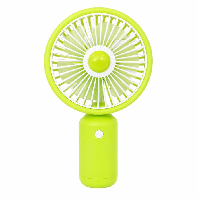 Green color portable rechargeable mini fan