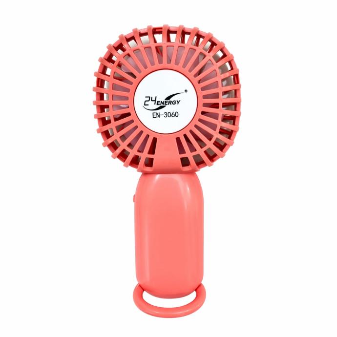 Red color portable rechargeable mini fan