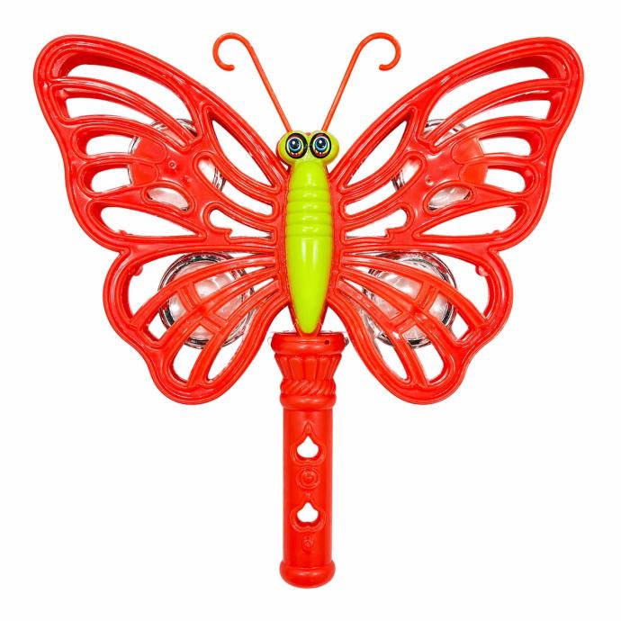 Orange butterfly rattle for kids