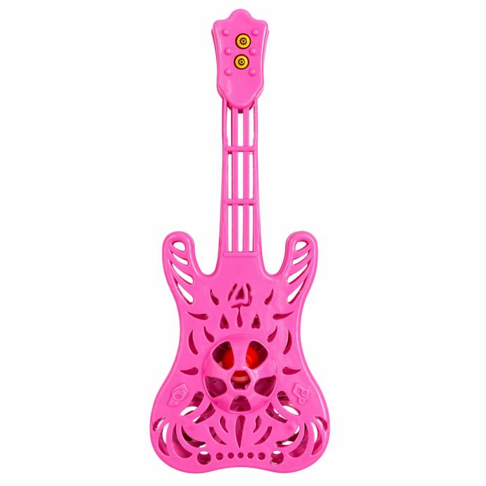 Pink guitar rattle for kids