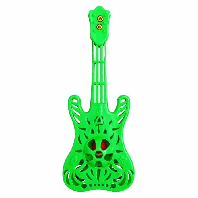 Green guitar rattle for kids
