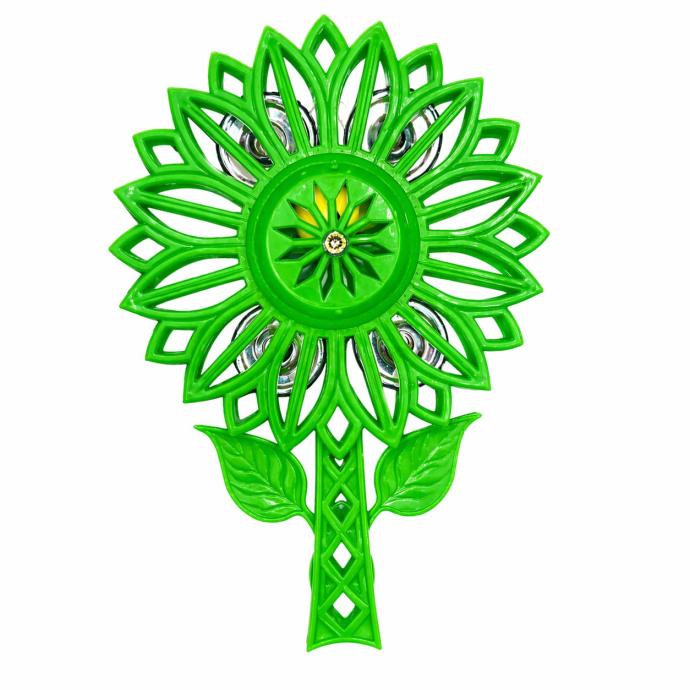 Green flower shape rattle for kids