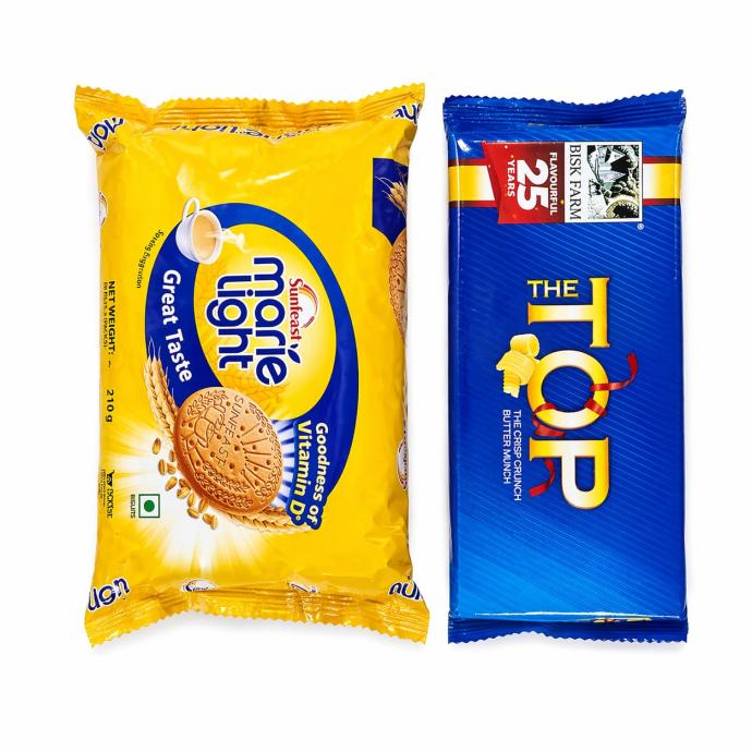 Sunfeast Marie light and biskfarm top biscuit pack of 2