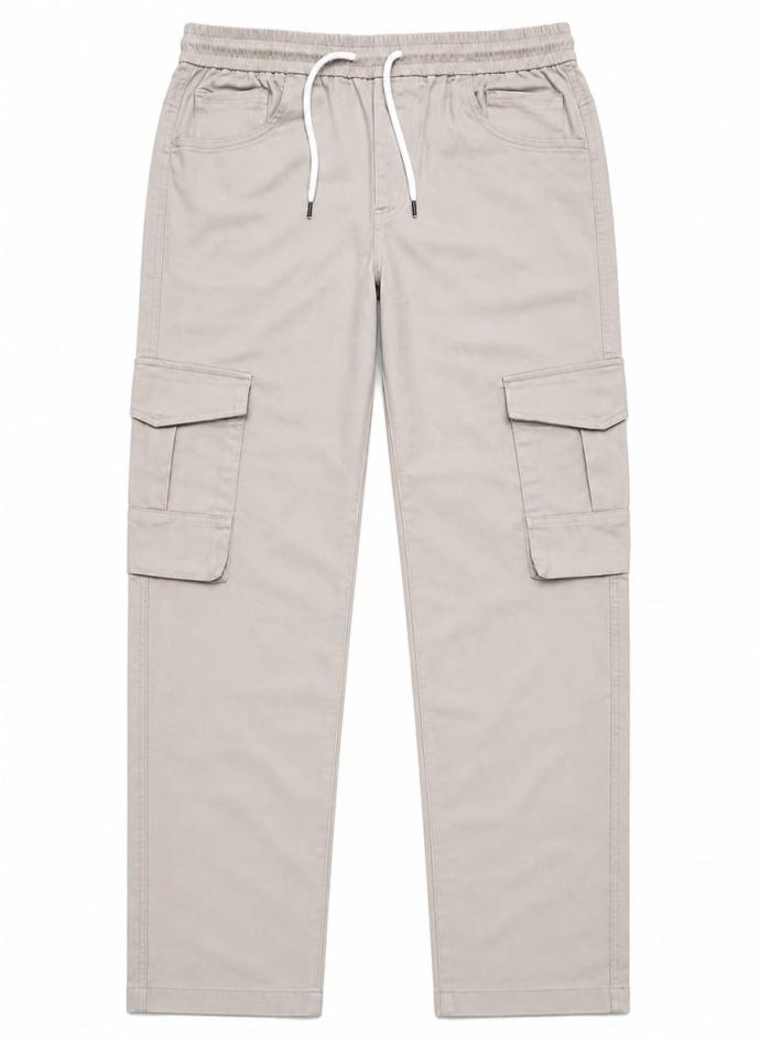 Men beige color 6 pocket cargo pant