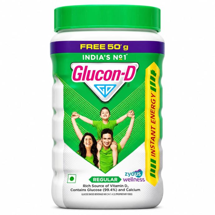 GluconD Regular with 3 Benefits of Energy, Recovery, and Immunity, Jar 200 g  Get 50 g Extra Free 