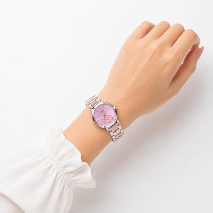 Womens Rose Gold Pink Dial Fashion Watch
