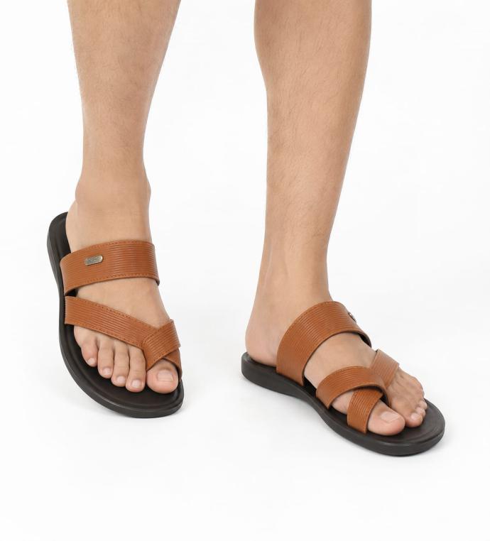 Mens Casual Cross Strap Slide Sandal  Slipper