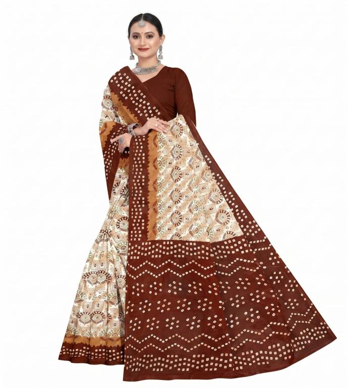 Mangla Sarees Swastika Cotton Saree  Design No. 1972